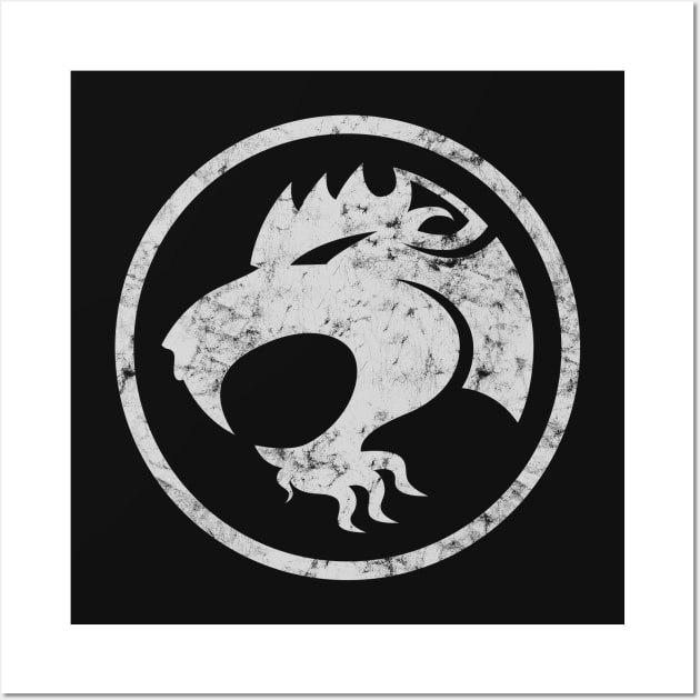 Saber-Tooth Dragon Icon Wall Art by Hanzo